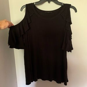 Jodifl top with ruffles - worn once